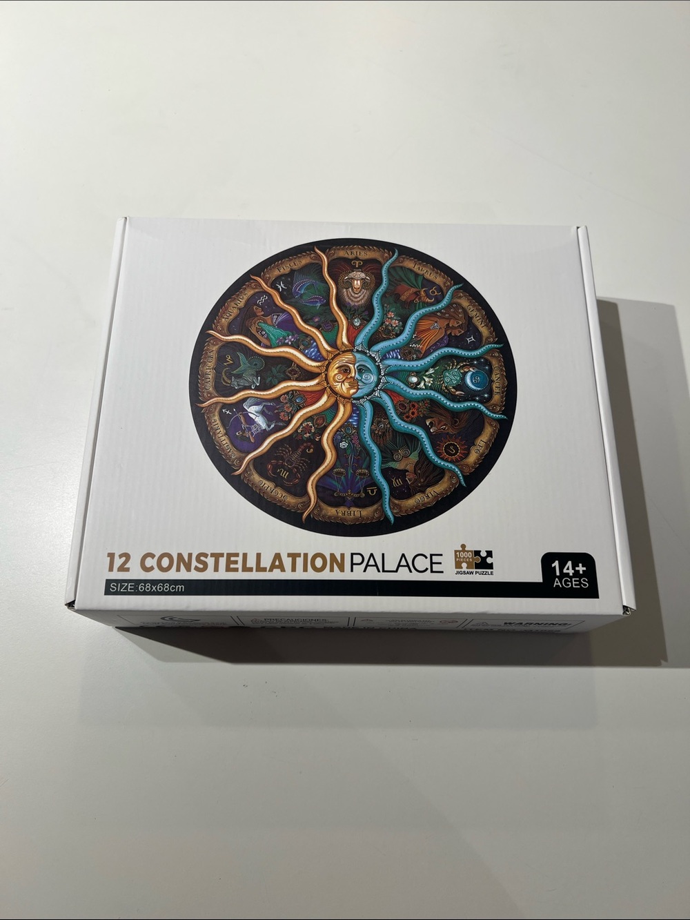 12 Constellation Palace Round Jigsaw Puzzle